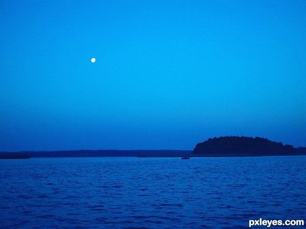 Lake at night