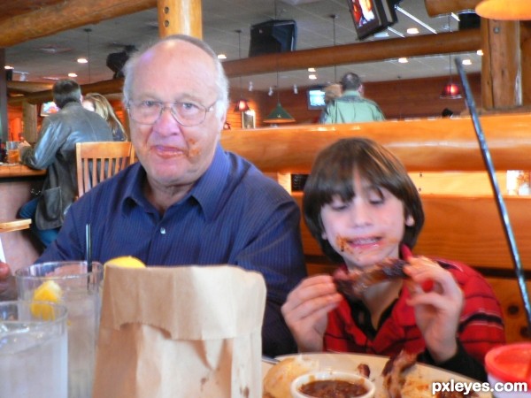 Ribs with grandpa