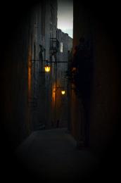 Dark Narrow Street