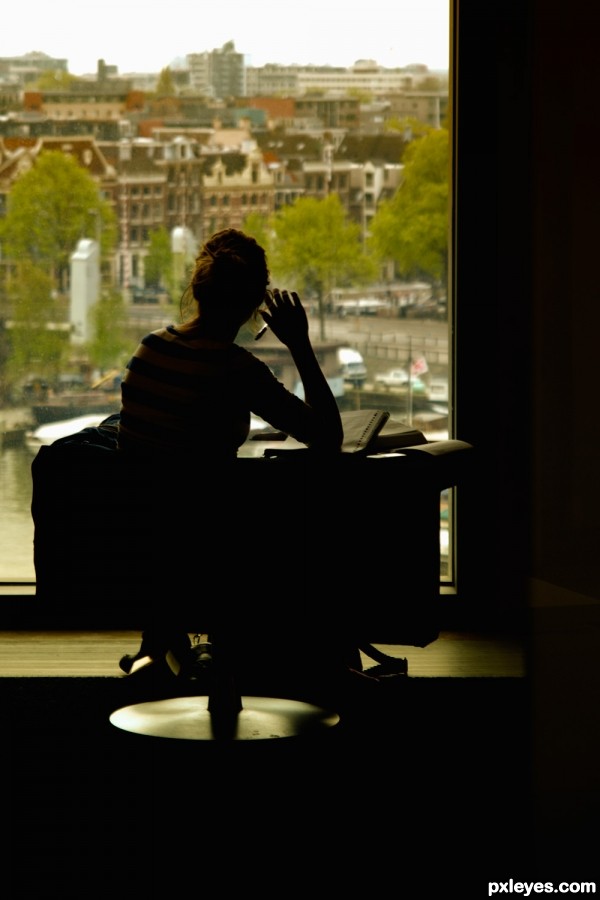 Looking over Amsterdam