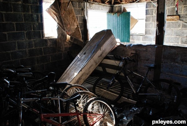 A Coffin Among Bikes