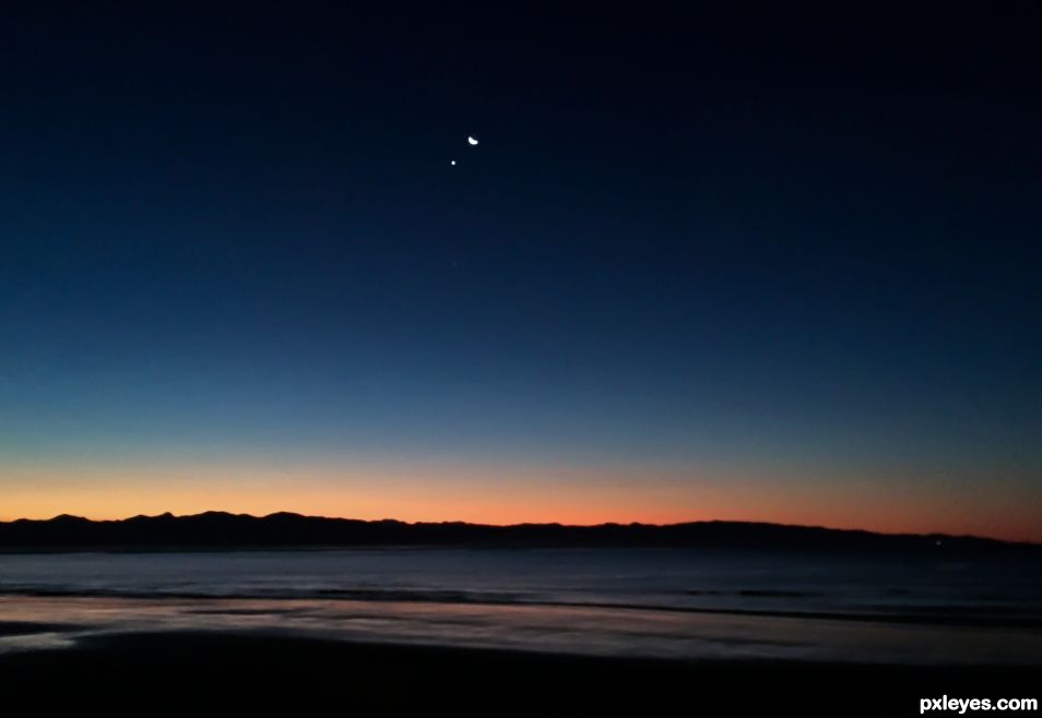 The Moon and Jupitor