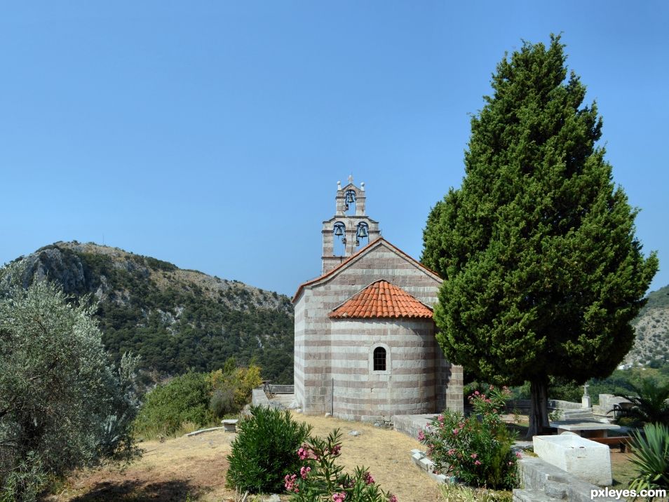 Little church in the mountain