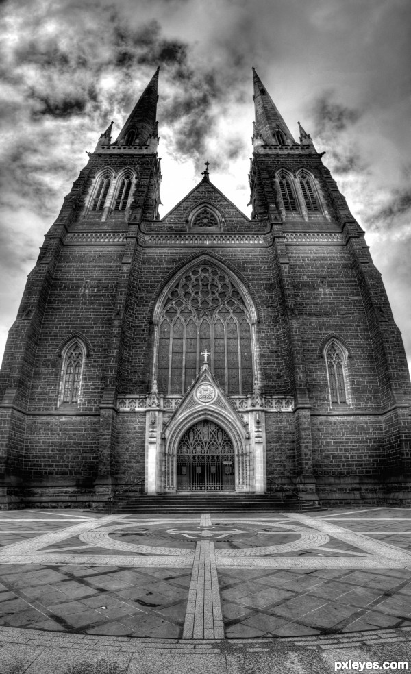 Church in BW