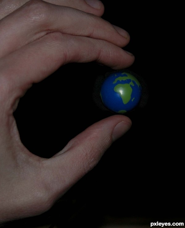 Creation of The whole world in my hand...: Final Result