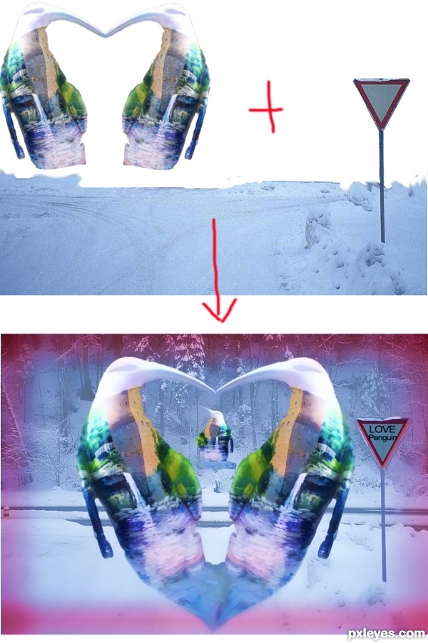 Creation of Love Penguin Place: Step 2