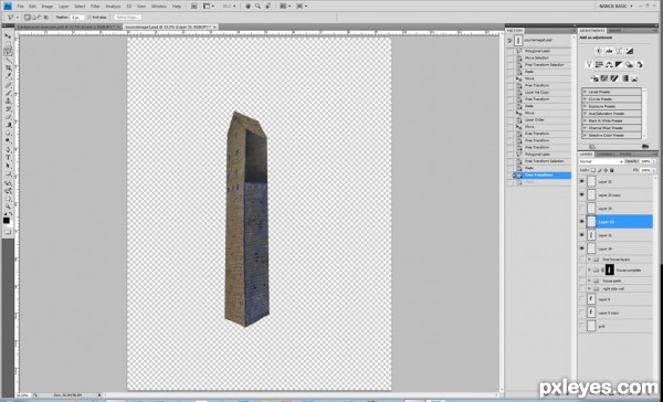 Creation of There Was a Crooked House: Step 4
