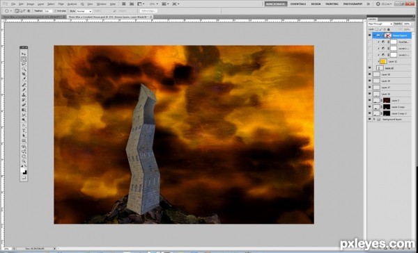 Creation of There Was a Crooked House: Step 11