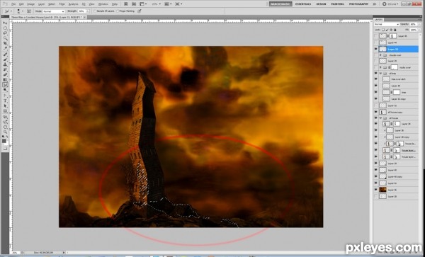 Creation of There Was a Crooked House: Step 17