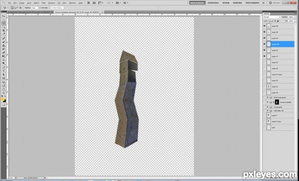 Creation of There Was a Crooked House: Step 5