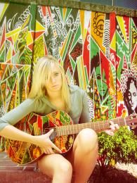 painted guitar Picture