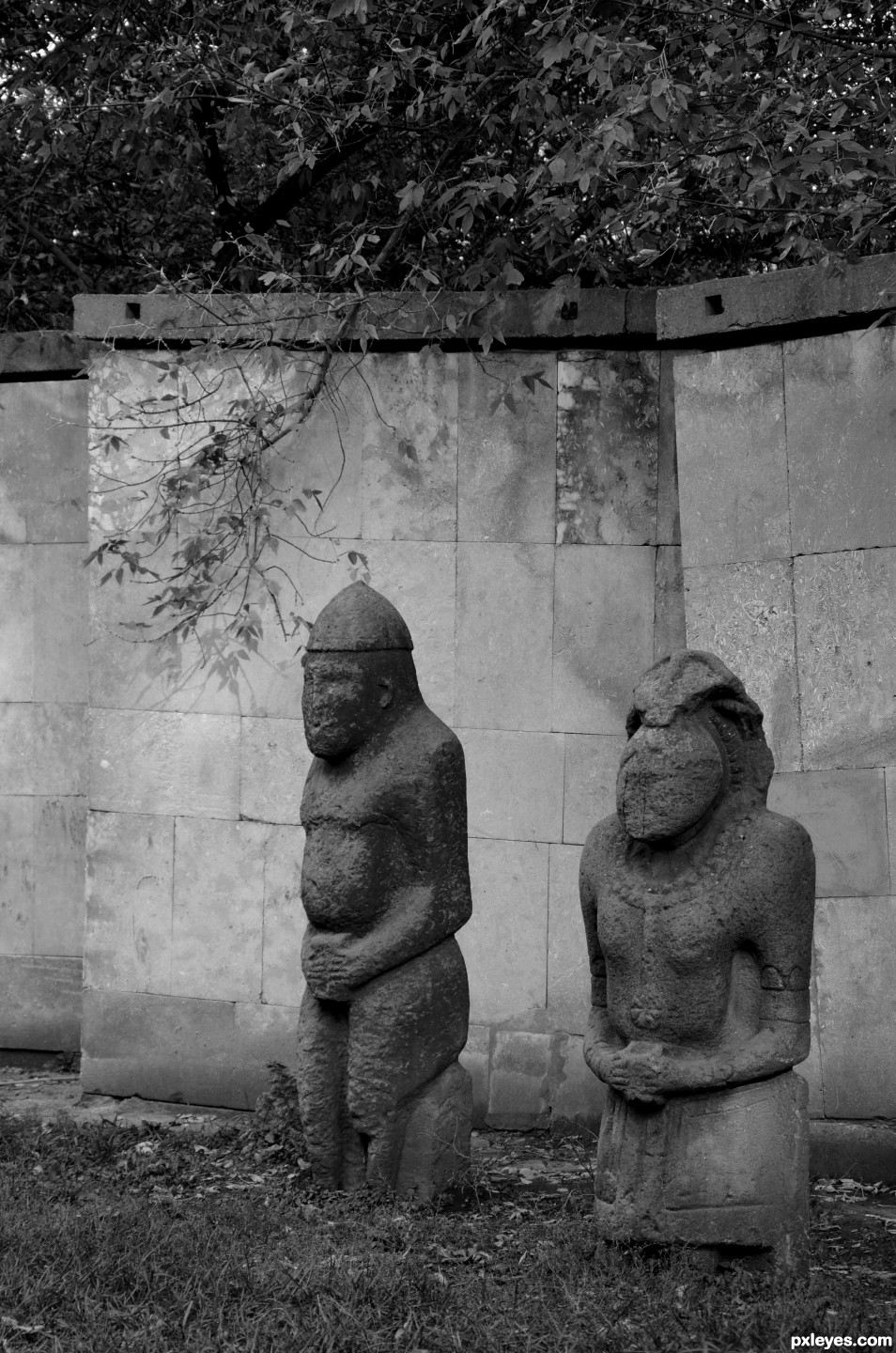 Stone statues