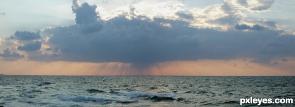 Sunset and clouds 