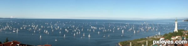 Trieste: Sails on the sea