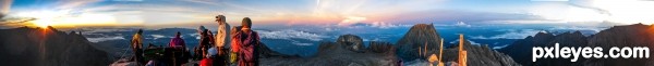 Creation of Mt Kinabalu: Final Result