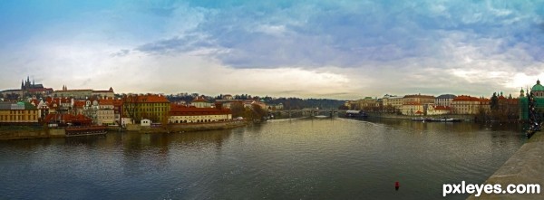 Creation of Vltava River, Prague: Final Result