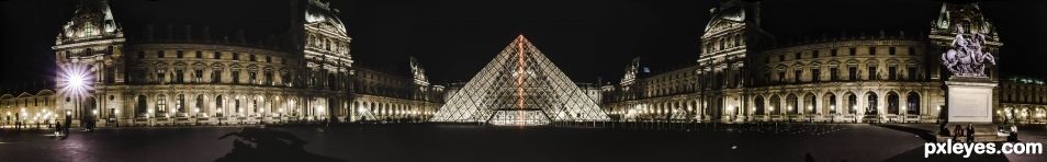 Louvre by night