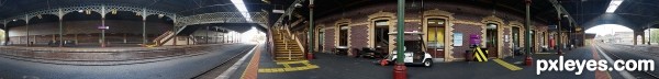 Train Station photoshop picture)