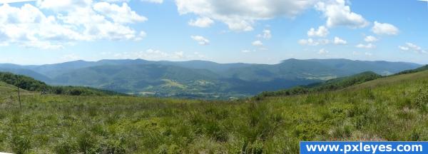 mountains in summer