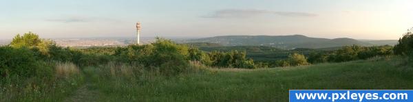 View to the city