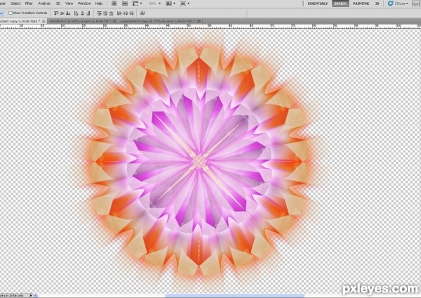 Creation of Dart Mandala: Step 9