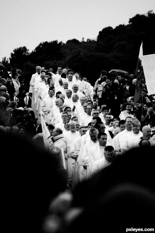 Black and White priests