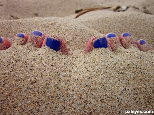 Toes in the sand