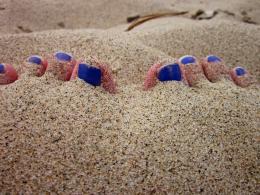 Toes in the sand