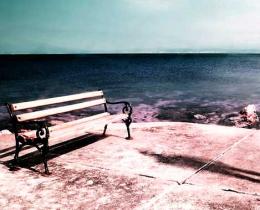 seaside park bench