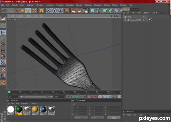 Creation of Penne Rigate Pasta: Step 1