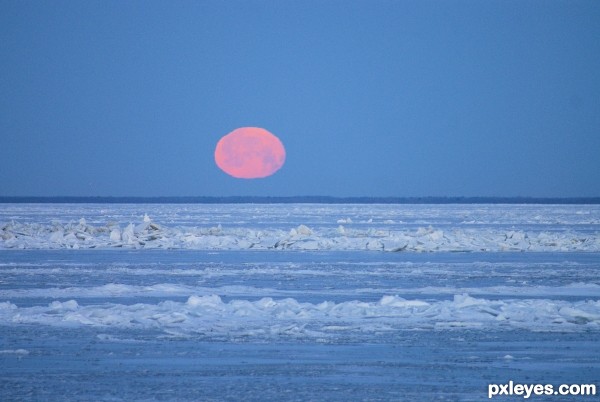 Full Moon Setting