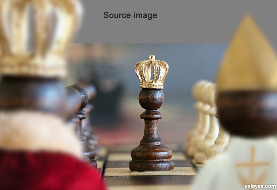 Creation of A True Chess Piece Wedding: Step 5