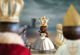 A True Chess Piece Wedding Picture