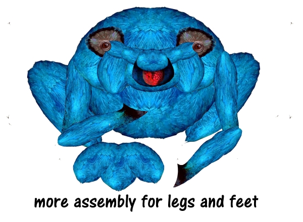 Creation of The Blue Aye Aye: Step 8