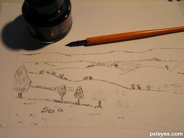Creation of English Countryside: Step 3