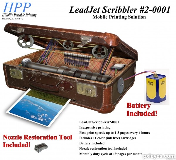 Creation of LeadJet Scribbler #2-0001: Final Result
