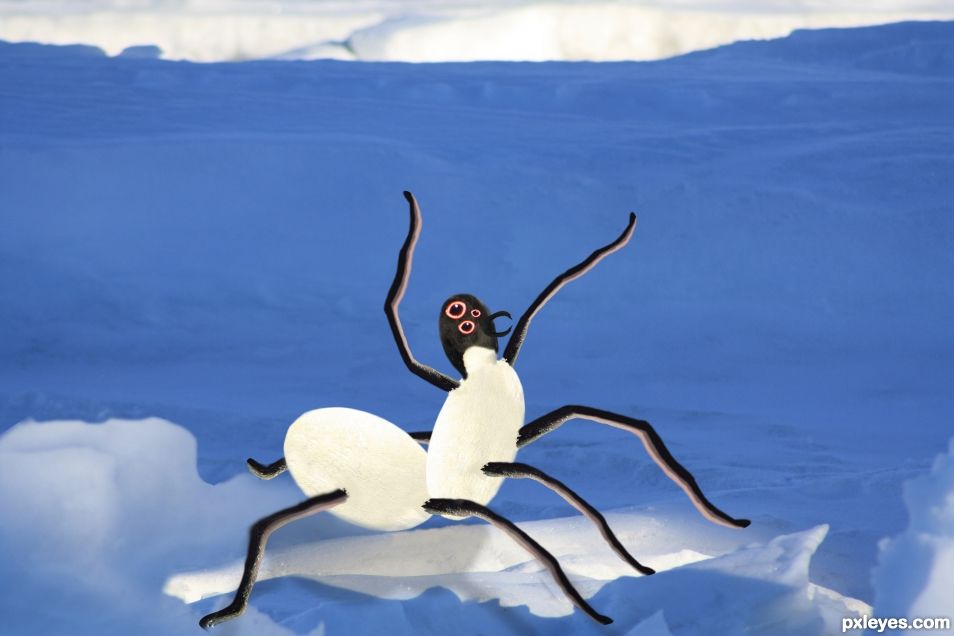 Creation of Ice Spider: Final Result