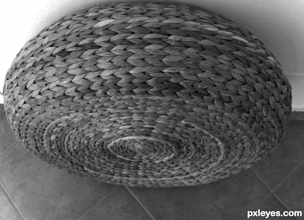 Wicker lamp shade