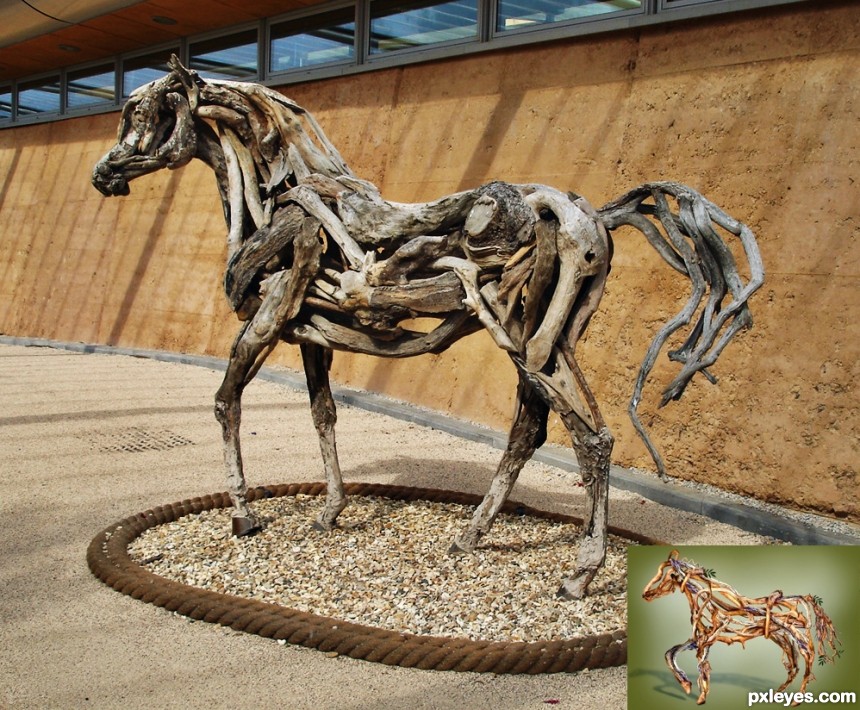 Wooden Horse photoshop picture)