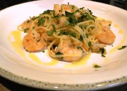 Spaghetti with shrimps of Provence
