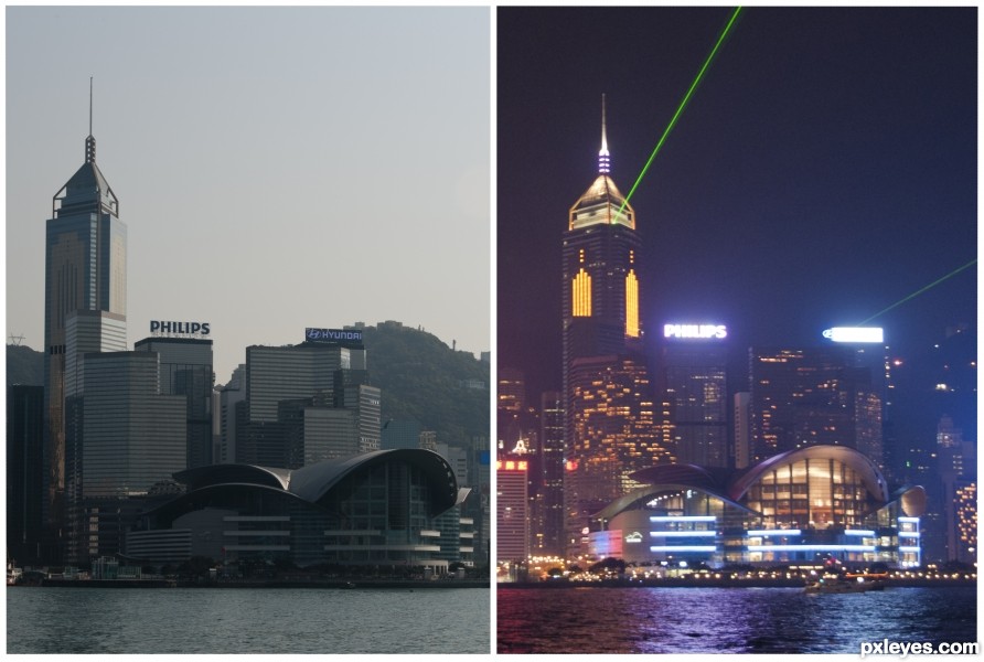 Hong Kong By Day And Night