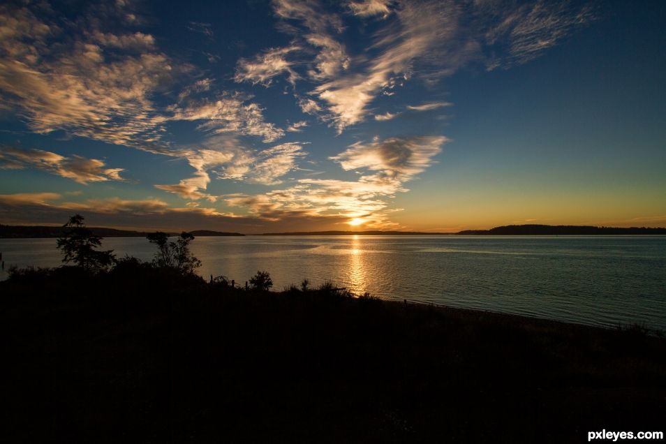 Sunset on the Sound