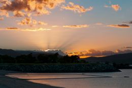 Sunset Over The Beach