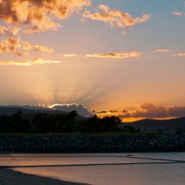 Sunset Over The Beach Picture