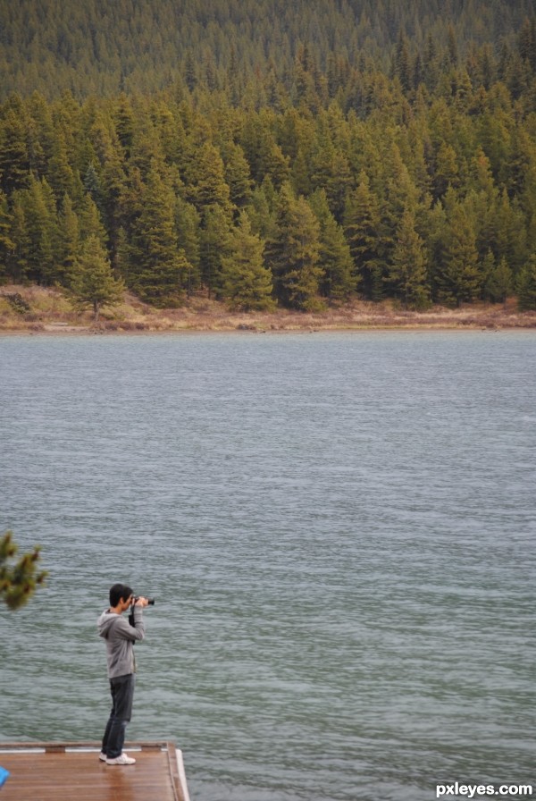 At Maligne Lake