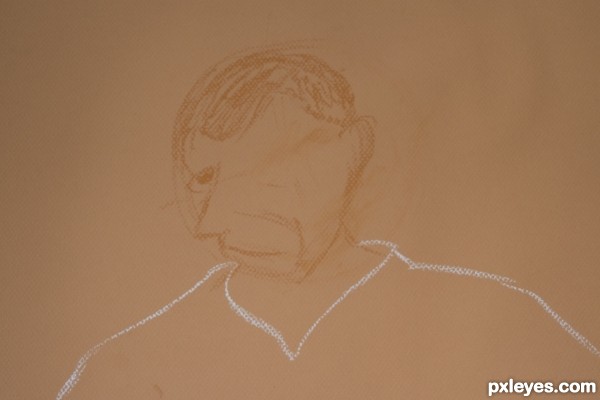 Creation of Self portrait: Step 1
