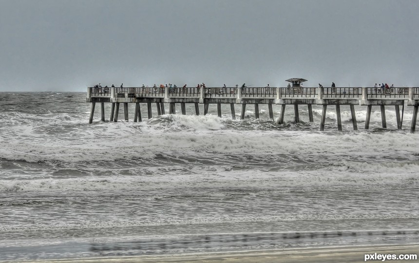 Weird Weather off the Coast photoshop picture)