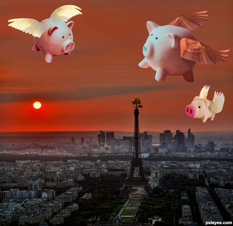 When pigs will fly