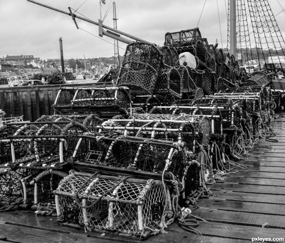 Pile of Fishing Baskets