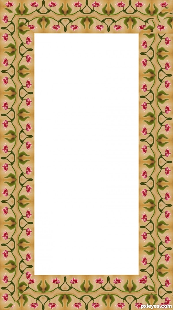 Creation of Tulips on Canvas: Step 3